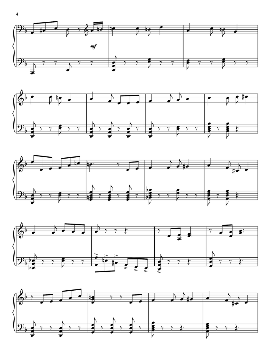 Jack Sparrow (from Pirates Of The Caribbean: Dead Man's Chest) Piano Solo scores gallery preview page 4