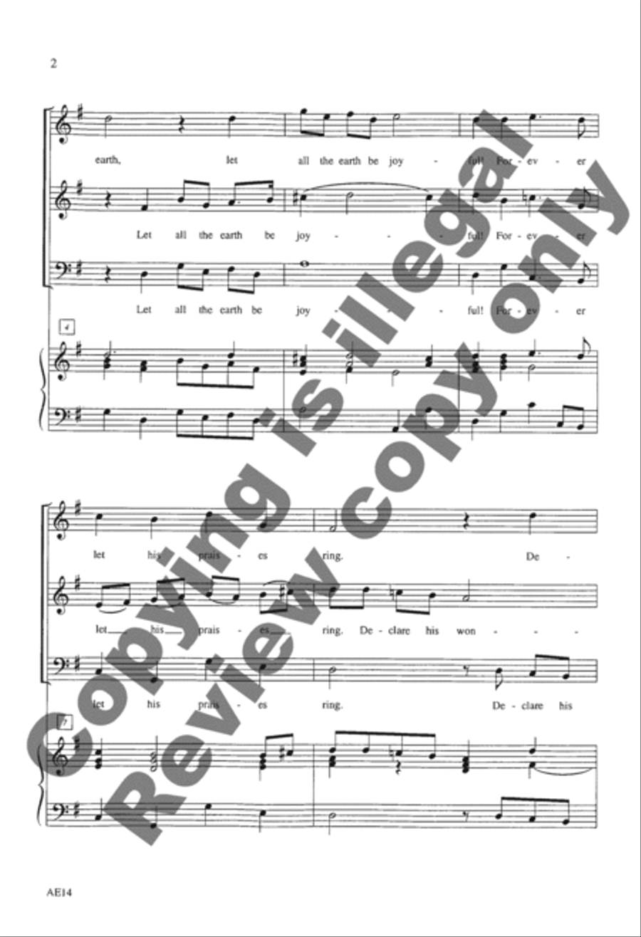 Sing to the Lord Sing to the Lord 3-Part scores gallery preview page 3
