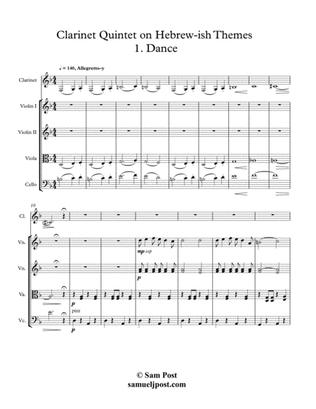 Clarinet Quintet on Hebrew-ish Themes, op. 50
