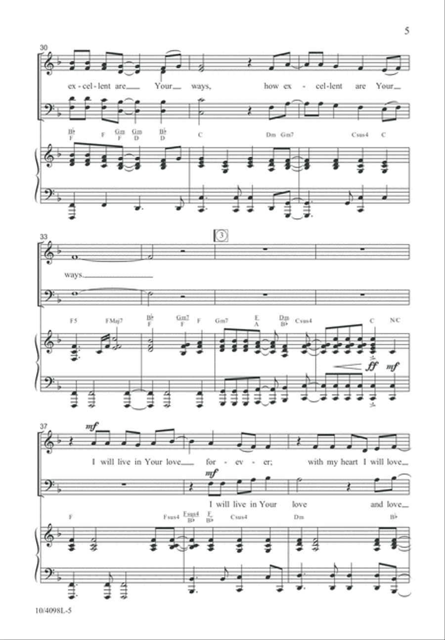 How Excellent Are Your Ways 4-Part scores gallery preview page 6