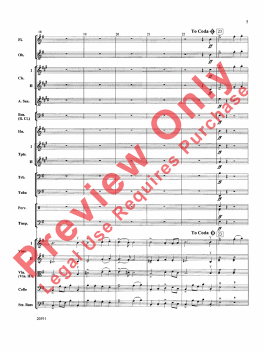 New World Symphony (Fourth Movement) Full Orchestra scores gallery preview page 6