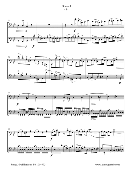 Handel: Six Sonatas Complete for Trombone Duo image number null