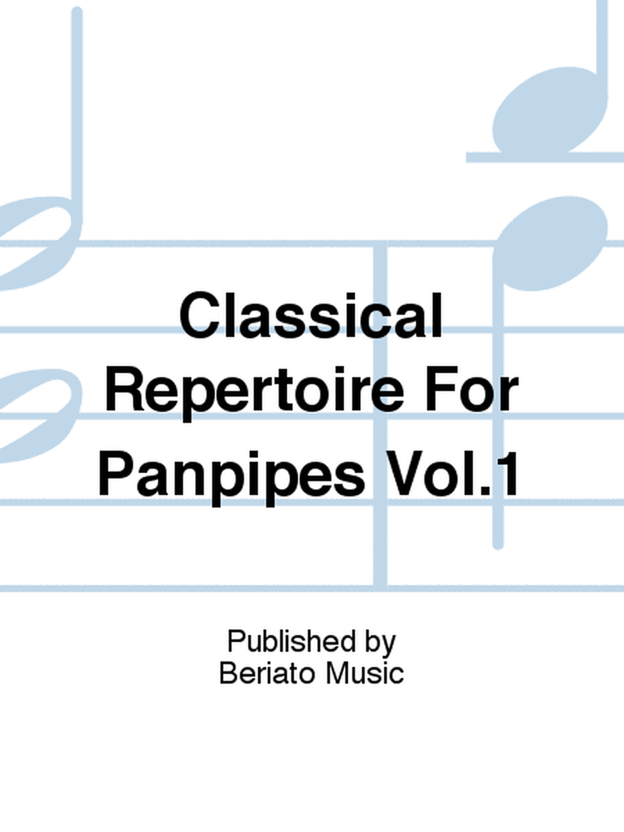Classical Repertoire For Panpipes Vol.1