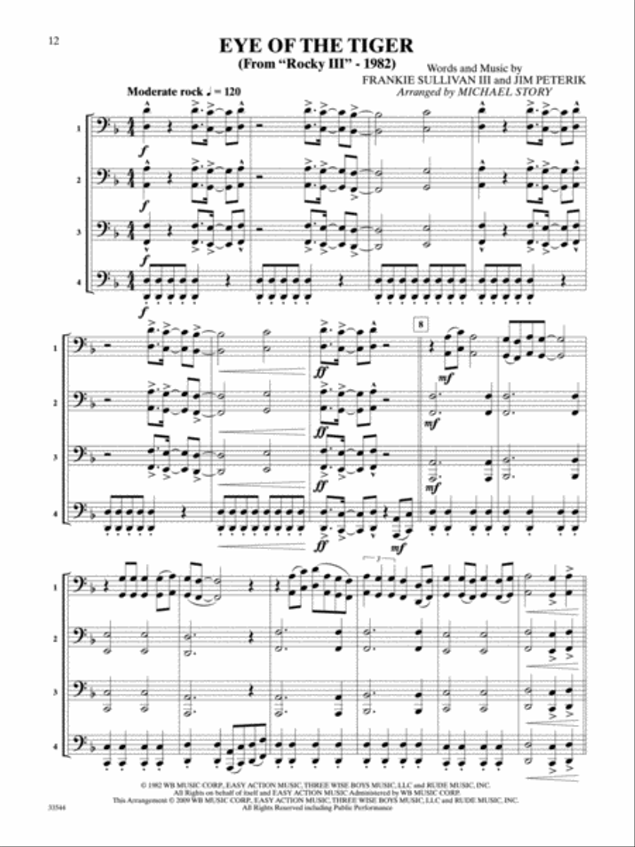 Movie Quartets for All Small Ensemble scores gallery preview page 3