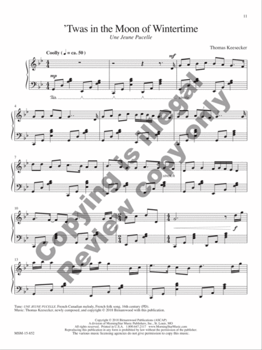 The Quiet Night: Piano Music for Christmas and Epiphany Piano Solo scores gallery preview page 6