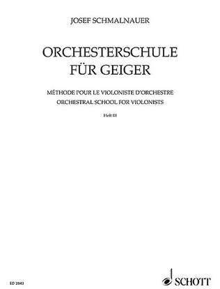 Book cover for Orchestral Studies for Violin