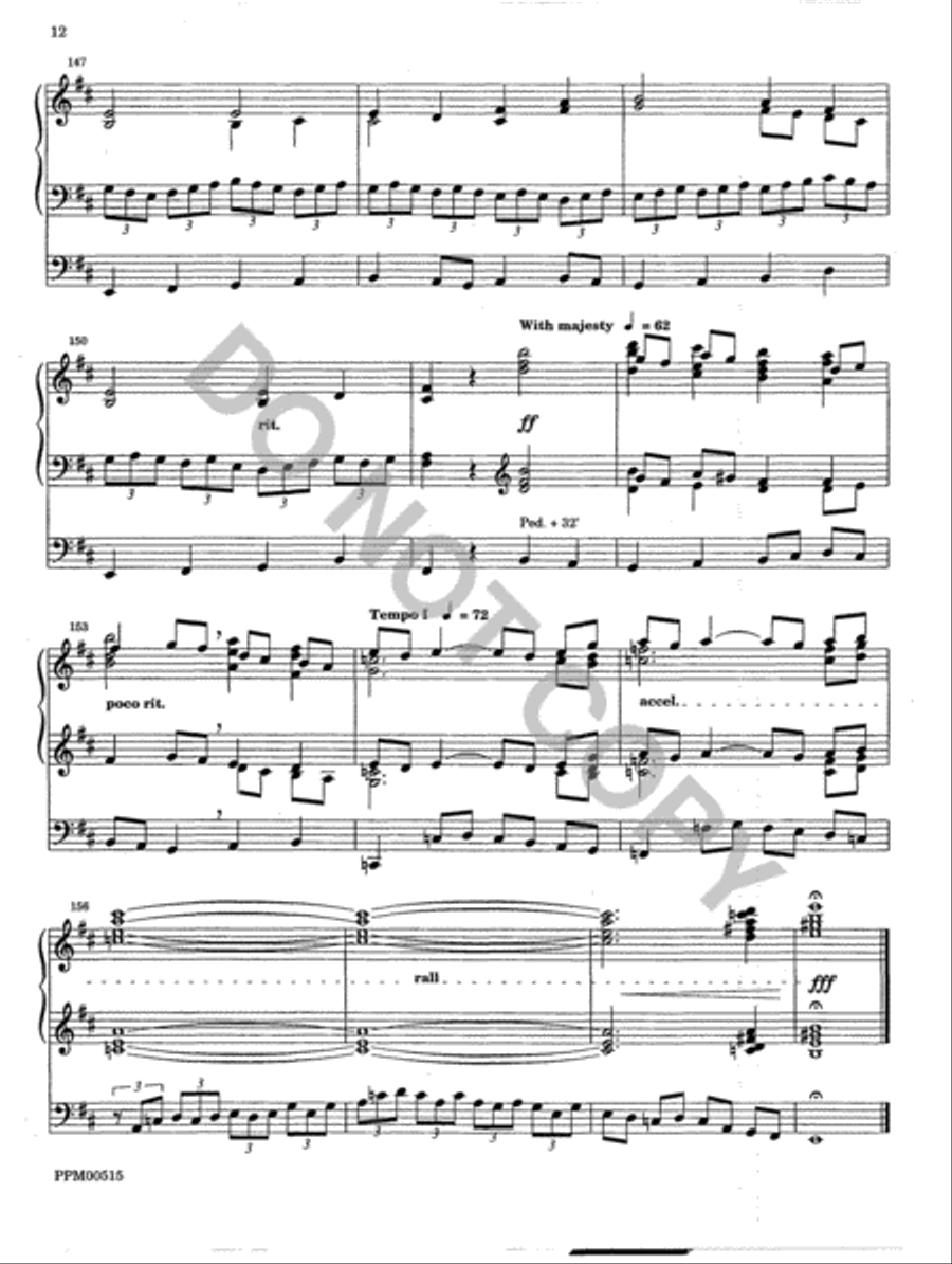 Partita on Wondrous Love Organ scores gallery preview page 13