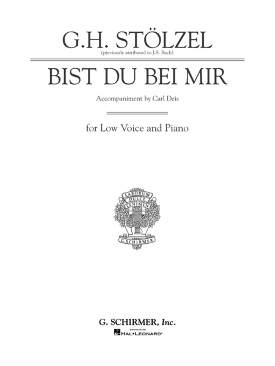 Bist du bei mir (Thou Art My Joy) Voice scores gallery preview page 1
