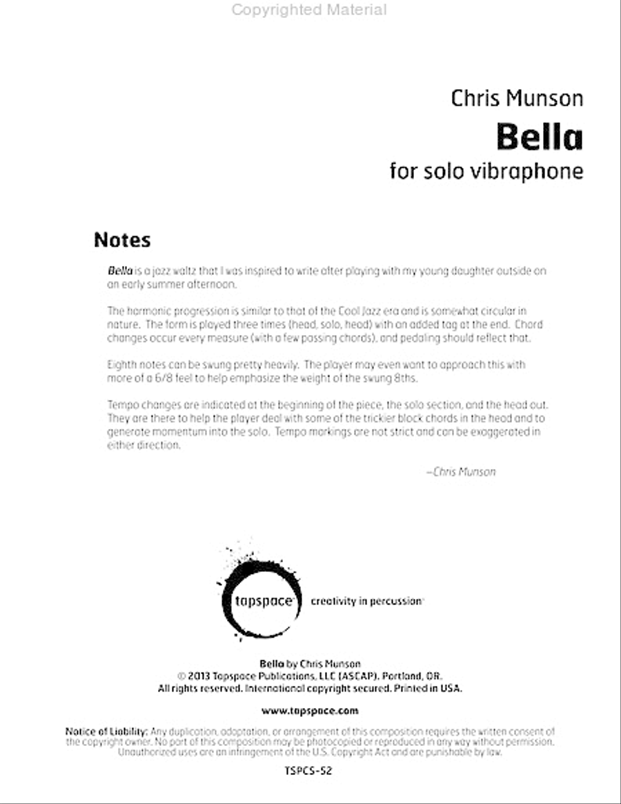 Bella Percussion scores gallery preview page 2