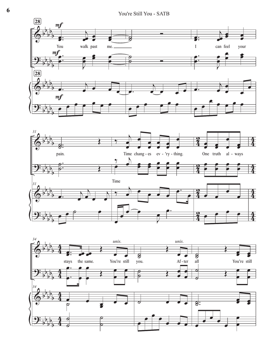 You're Still You You're Still You 4-Part scores gallery preview page 6