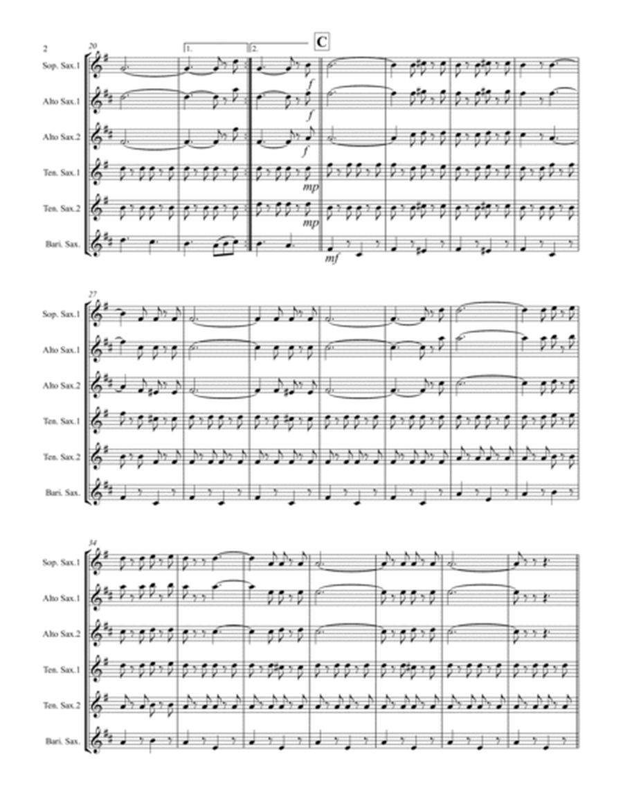 Italian Folksong Medley (for Saxophone Quintet SATTB or AATTB) image number null