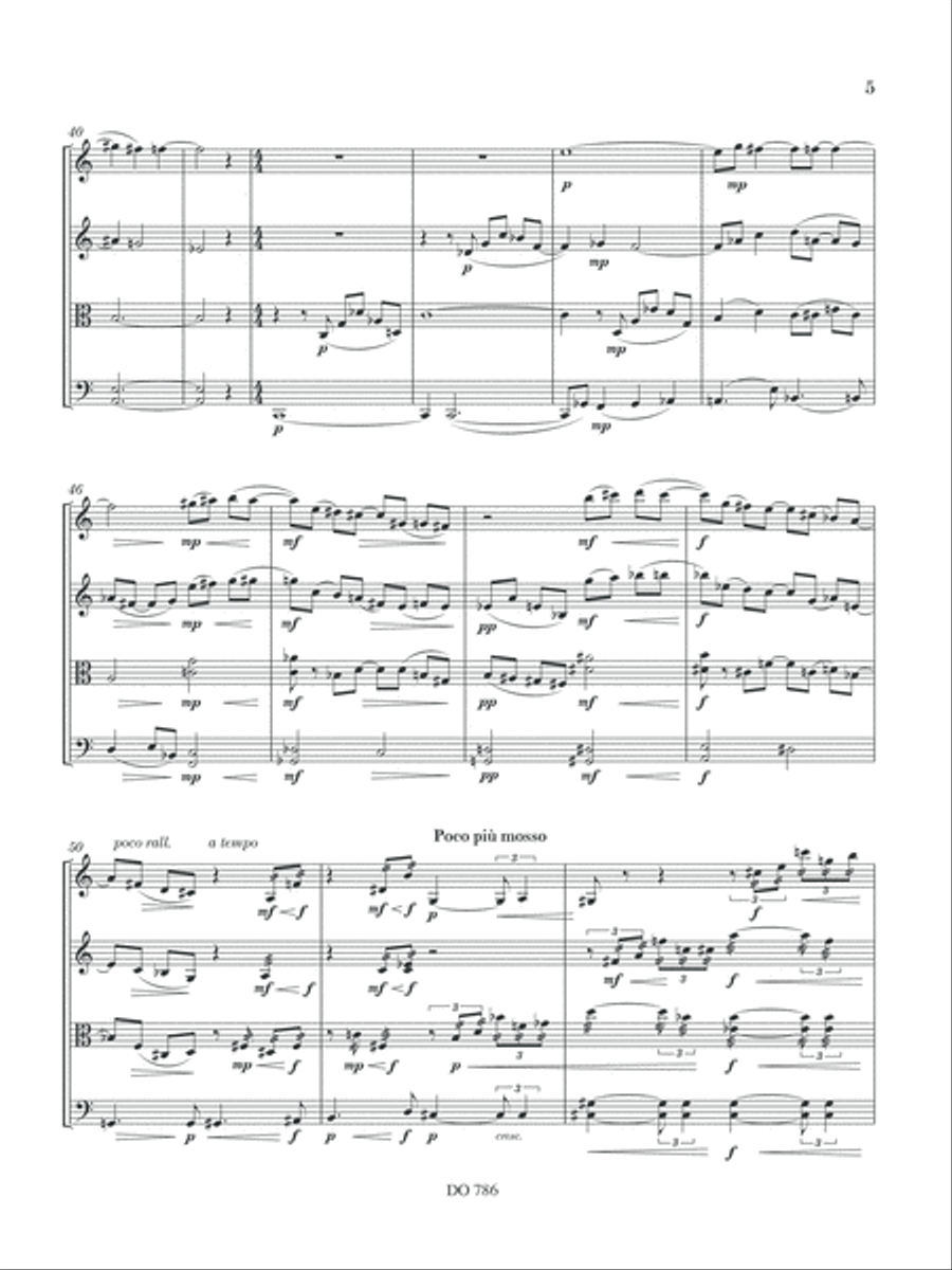 Adagio et rondo pour quatuor à cordes, opus 3 no 1-A String Quartet scores gallery preview page 5