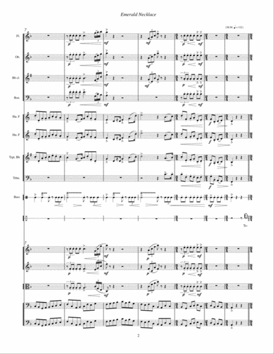 Emerald Necklace ... The Story of Frederick Law Olmsted (2009) for narrator and orchestra Large Ensemble scores gallery preview page 4