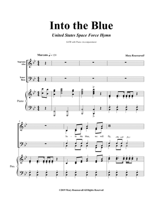 Book cover for US SPACE FORCE HYMN (Into the Blue) (SATB Choir)