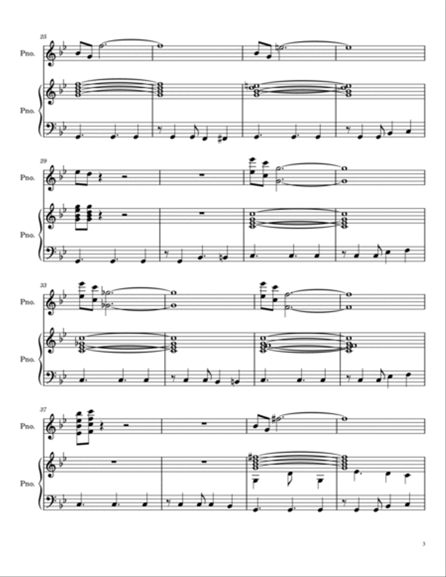 Mission Impossible Theme 2 Pianos, 4-Hands scores gallery preview page 3