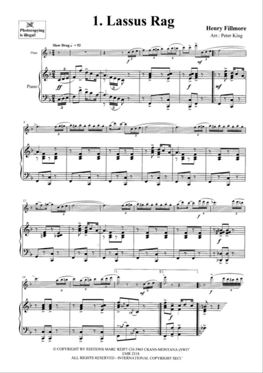 15 Rags Flute Solo scores gallery preview page 3