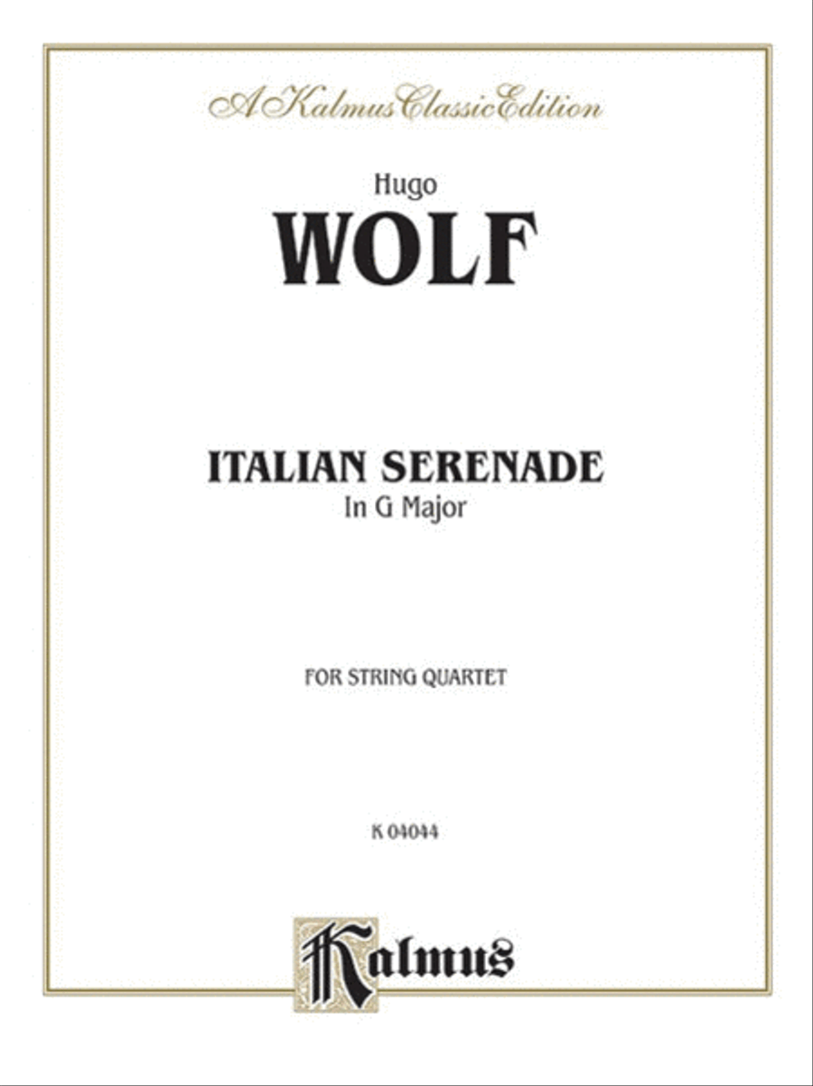 Italian Serenade String Quartet scores gallery preview page 1