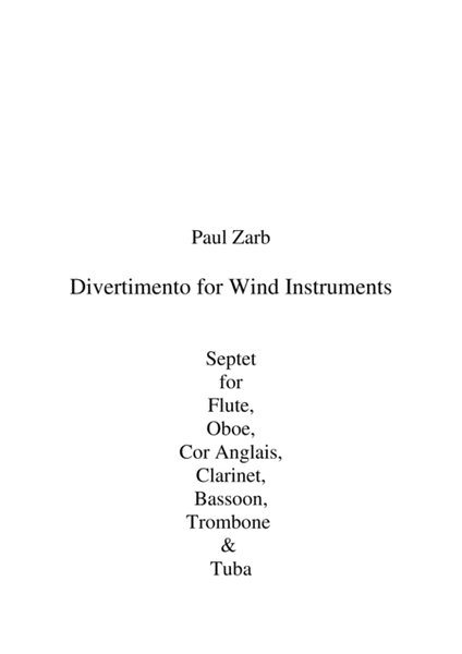 Divertimento for Wind Instruments