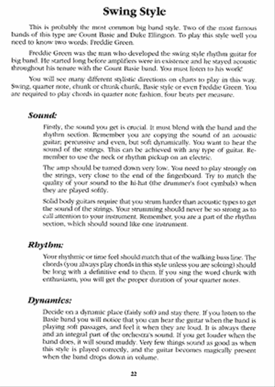 Jazz Band Rhythm Guitar Jazz Band Rhythm Guitar Jazz Ensemble scores gallery preview page 2