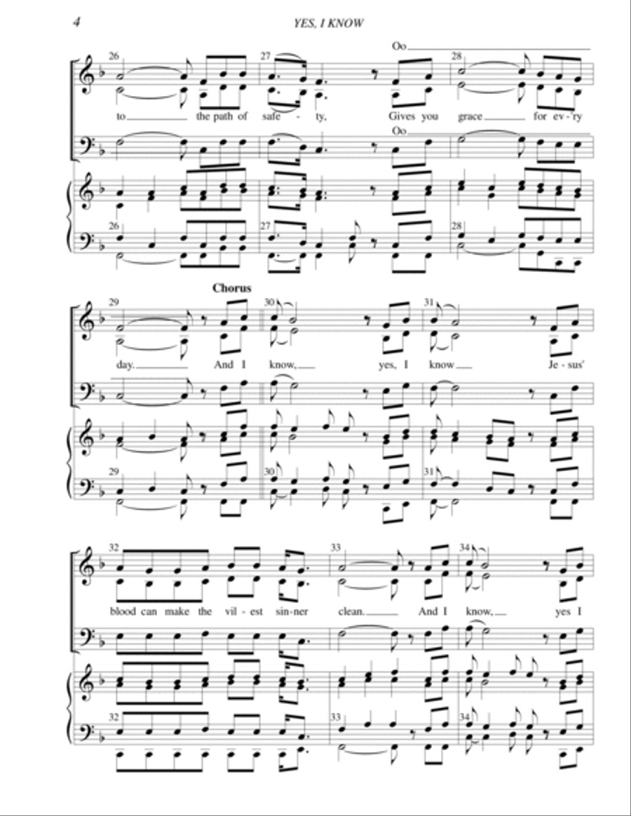 YES, I KNOW 3-Part scores gallery preview page 4