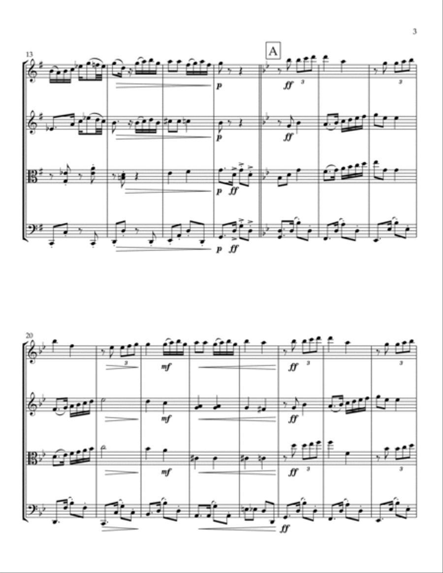 Tango Por Una Cabezza - Gardel - String Quartet String Quartet scores gallery preview page 3