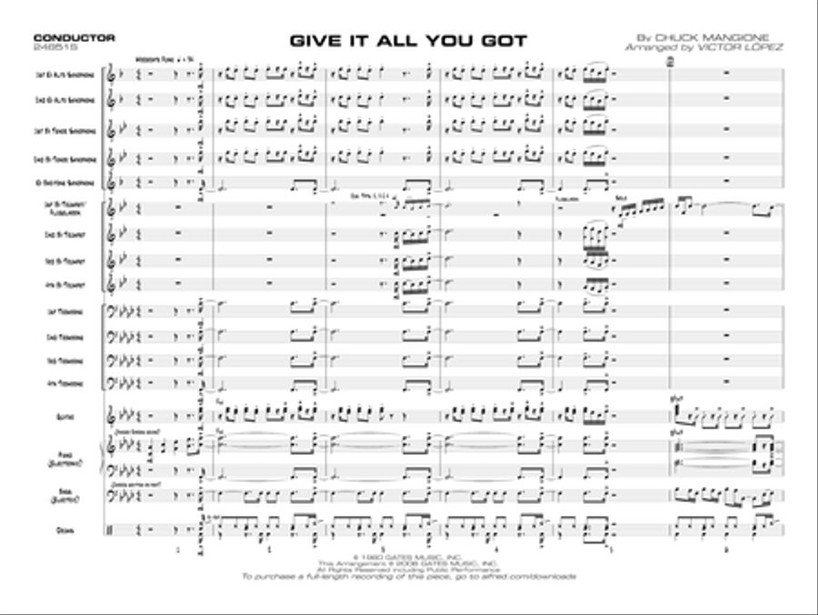 Give It All You Got Jazz Ensemble scores gallery preview page 4