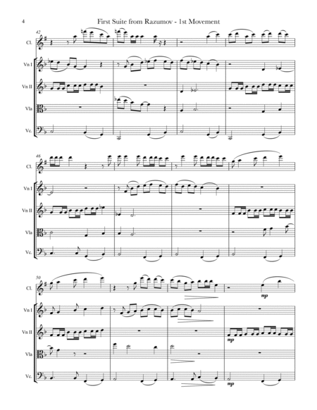 First Suite from Razumov for clarinet & string quartet image number null