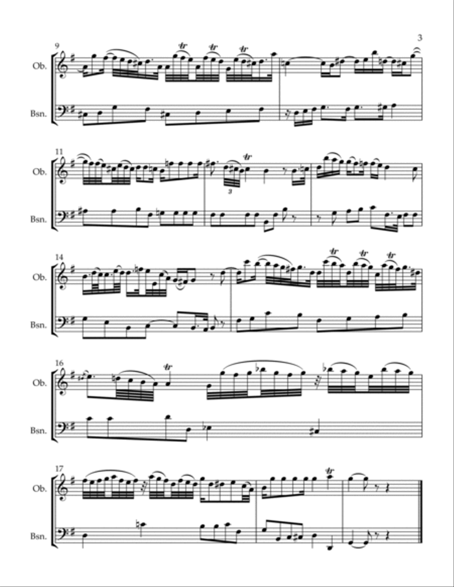 Adagio Adagio Woodwind Duet scores gallery preview page 3