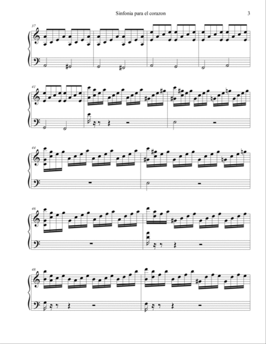 SINFONIA PARA EL CORAZON SINFONIA PARA EL CORAZON Piano Solo scores gallery preview page 3