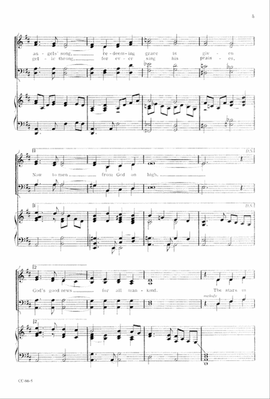 Angels' Song Angels' Song 4-Part scores gallery preview page 7