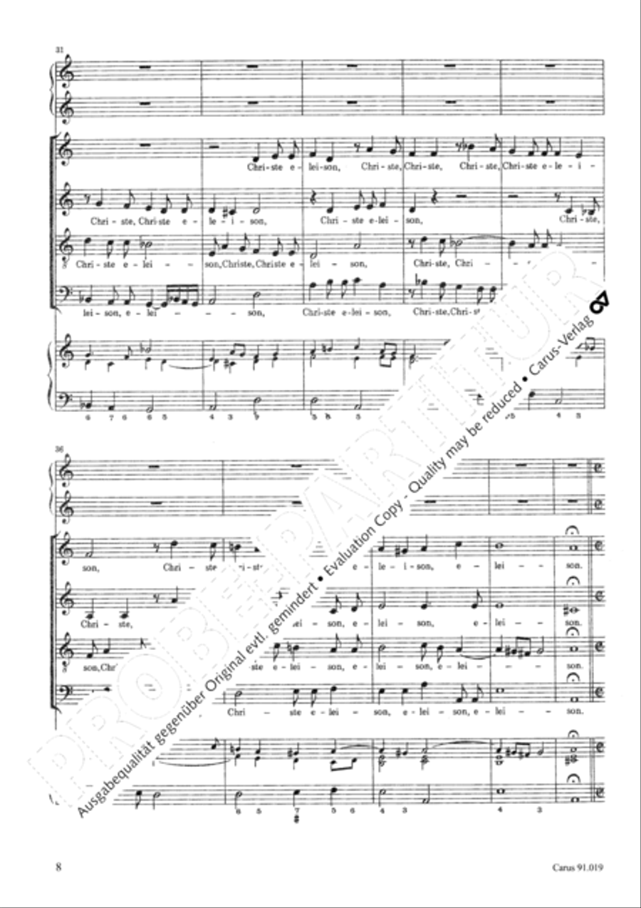 Non sine quare 4-Part scores gallery preview page 11