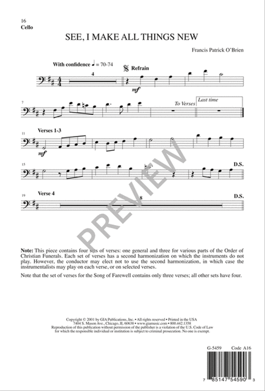 See, I Make All Things New 4-Part scores gallery preview page 16