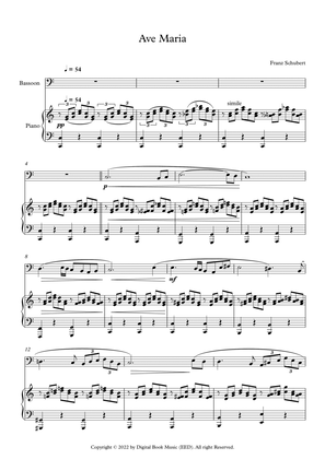 Ave Maria - Franz Schubert (Bassoon + Piano)