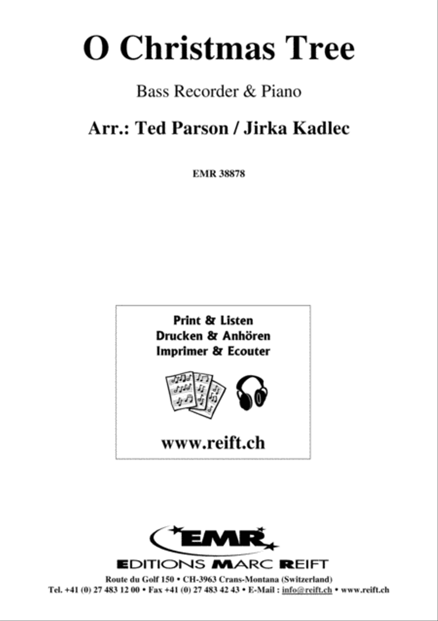 O Christmas Tree Bass Recorder scores gallery preview page 1