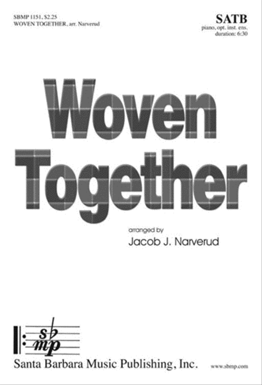 Woven Together - SATB Octavo 4-Part scores gallery preview page 1