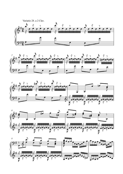BWV 988  Goldberg Variations 28