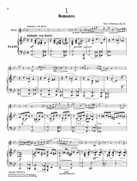 Fantasiestucke fur Oboe by Carl August Nielsen Oboe Solo - Sheet Music