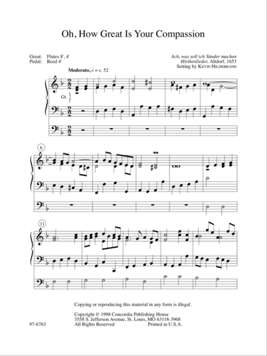 Six Hymn Improvisations, Set 1