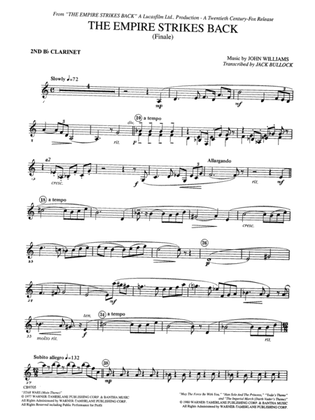 Book cover for The Empire Strikes Back (Finale): 2nd B-flat Clarinet