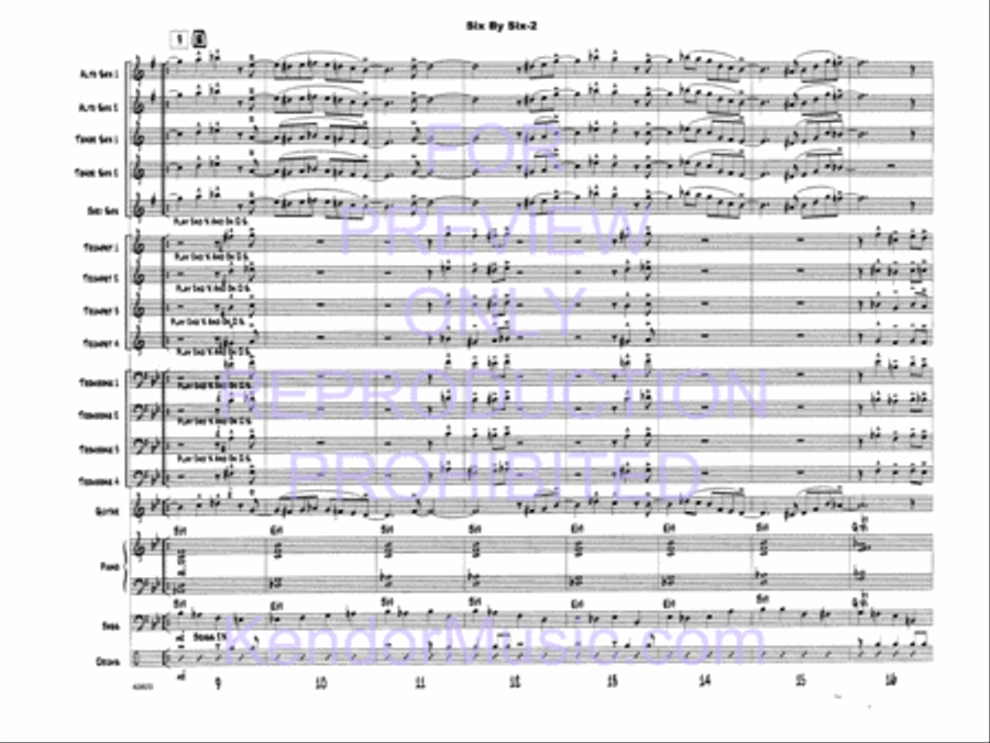 Six By Six Jazz Ensemble scores gallery preview page 4