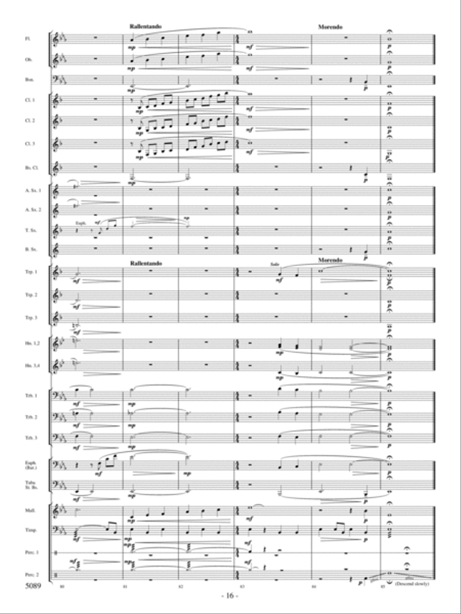 For Thy Courts Above For Thy Courts Above Concert Band scores gallery preview page 15