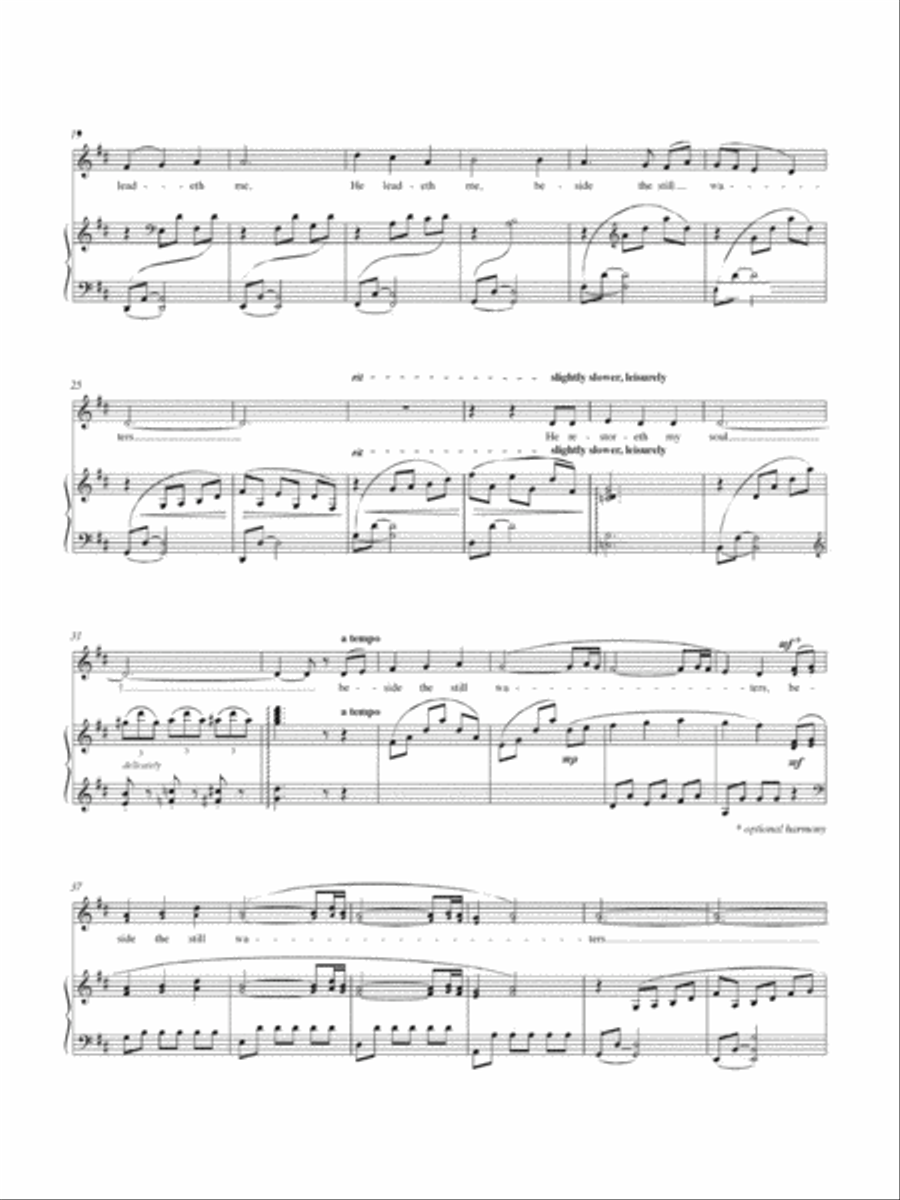 Psalm 23 Voice scores gallery preview page 2
