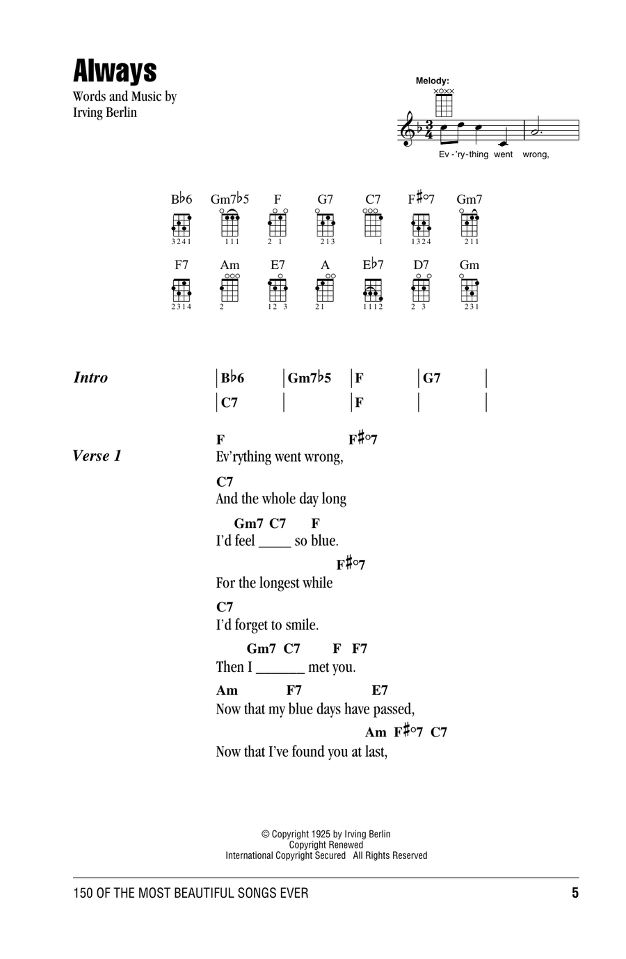 Always Ukulele scores gallery preview page 1