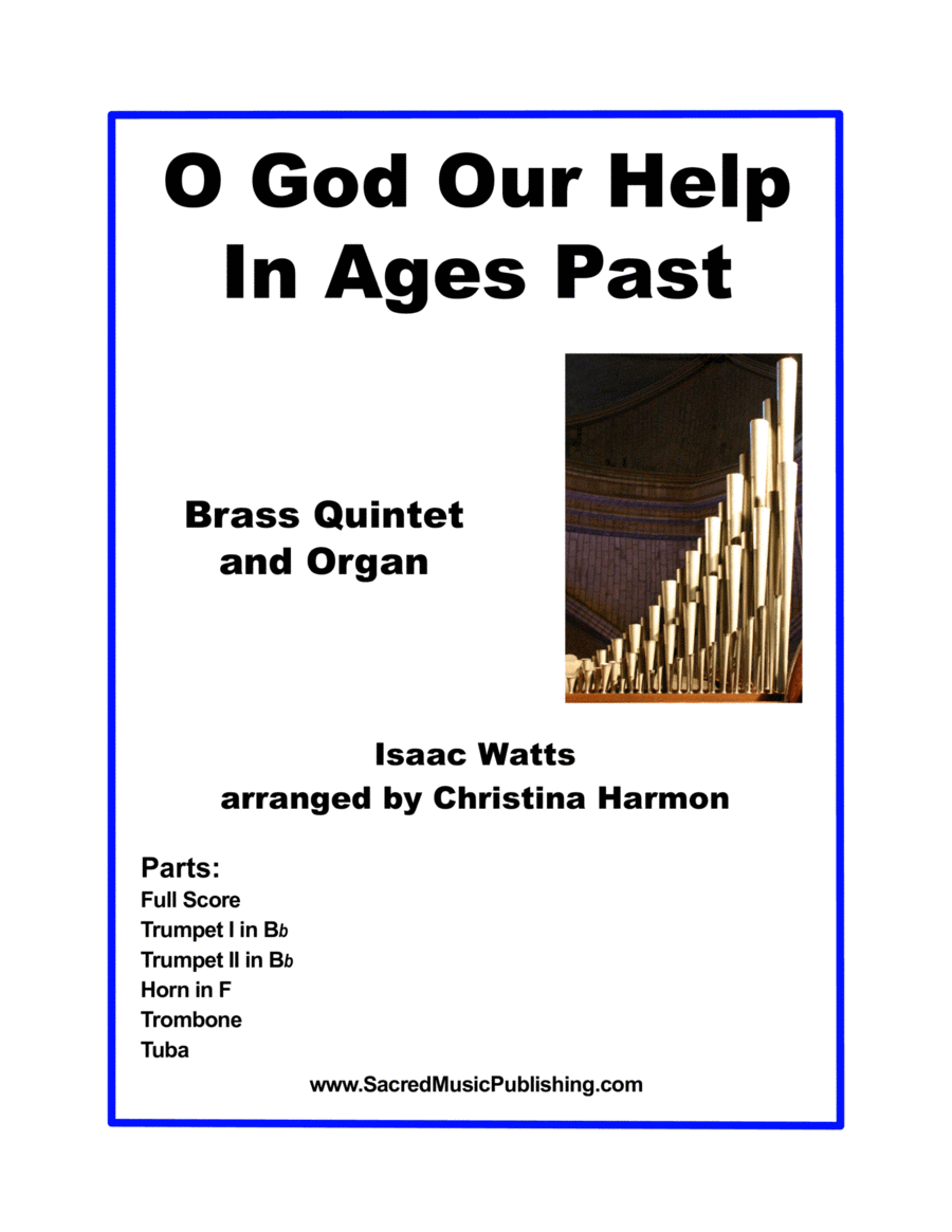 O God Our Help In Ages Past – Brass Quintet and Organ Small Ensemble scores gallery preview page 1