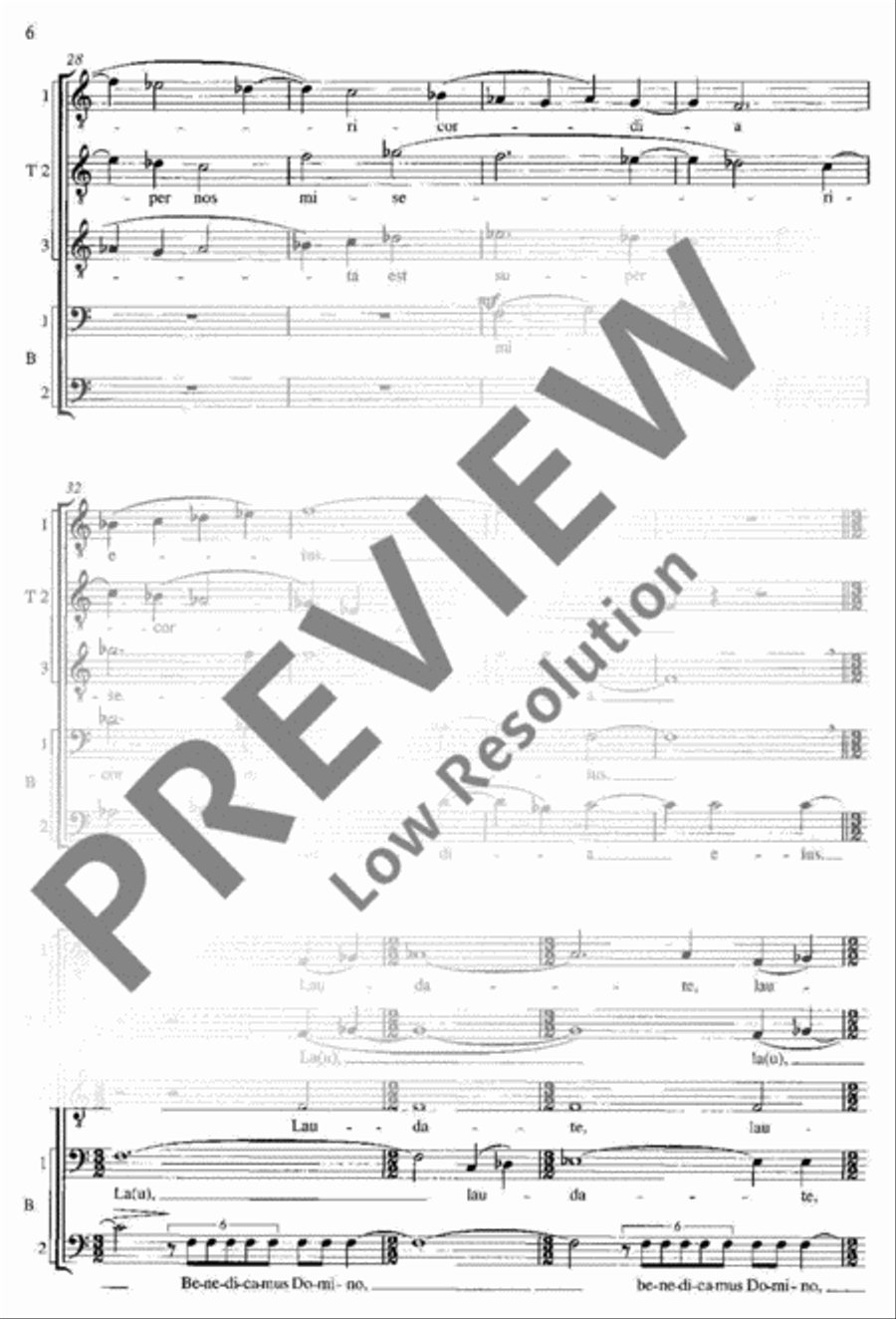Benedicamus Domino Men's Choir scores gallery preview page 7