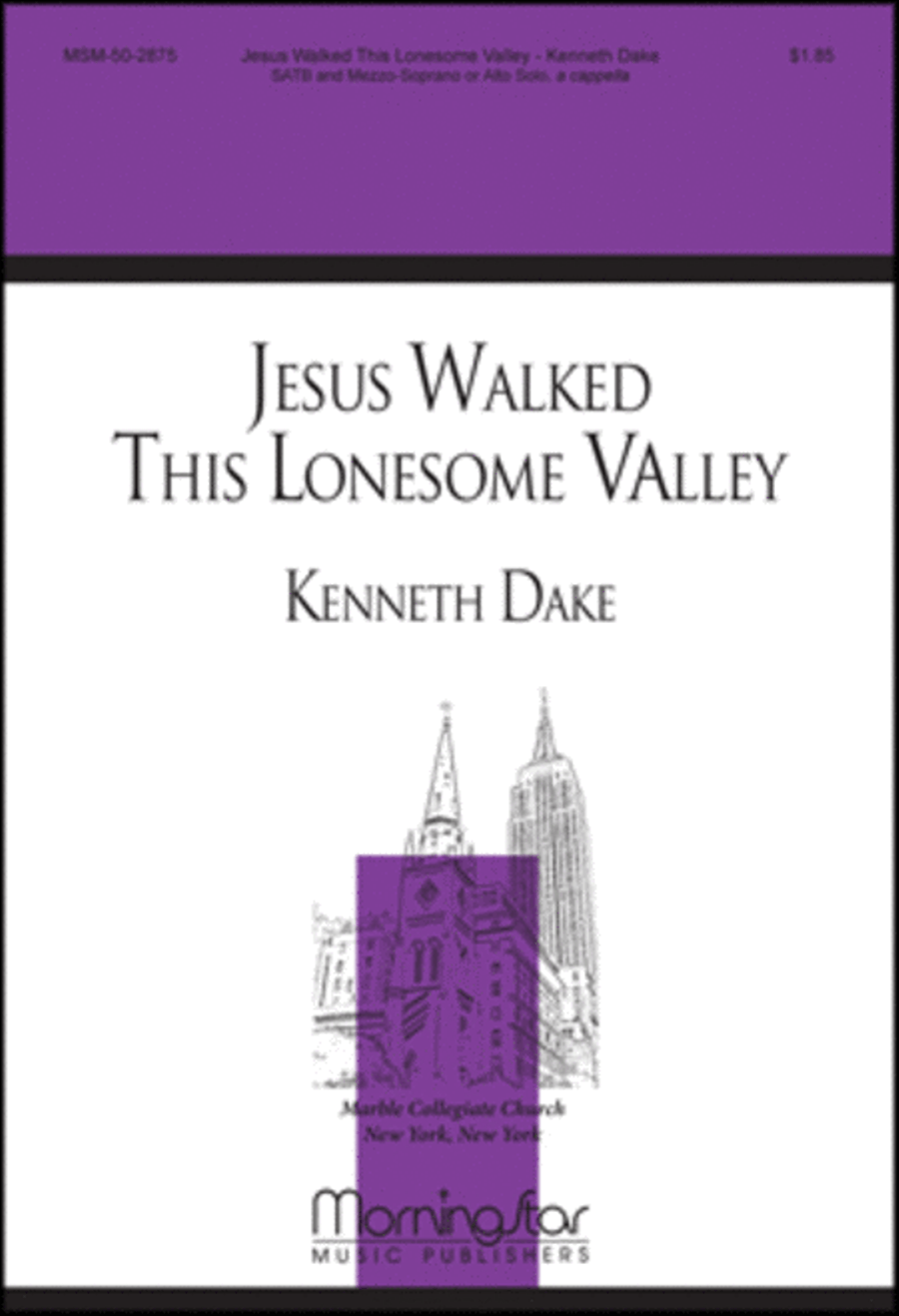Jesus Walked This Lonesome Valley 4-Part scores gallery preview page 1