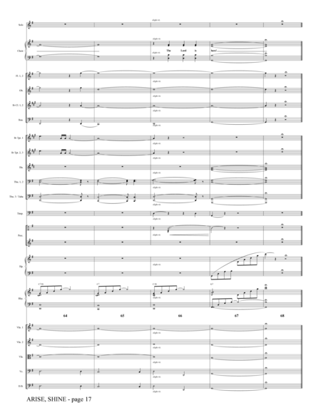 Arise, Shine (arr. Tom Fettke) - Full Score