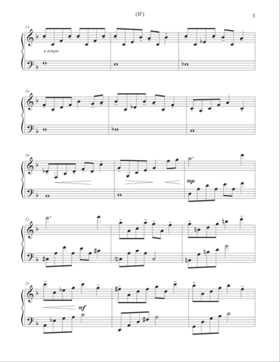 If If Piano Solo scores gallery preview page 3
