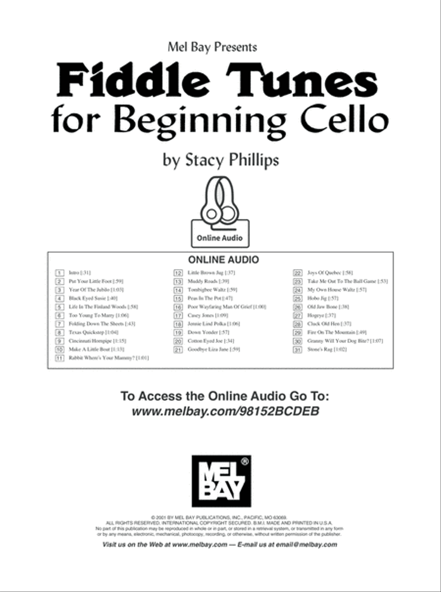 Fiddle Tunes for Beginning Cello Cello scores gallery preview page 2