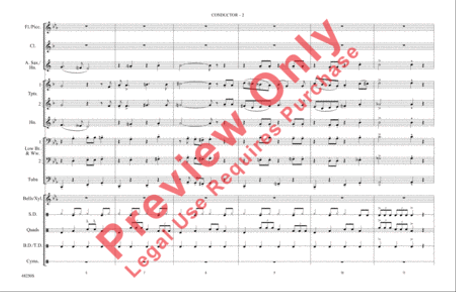 You're a Mean One, Mr. Grinch Marching Band scores gallery preview page 3
